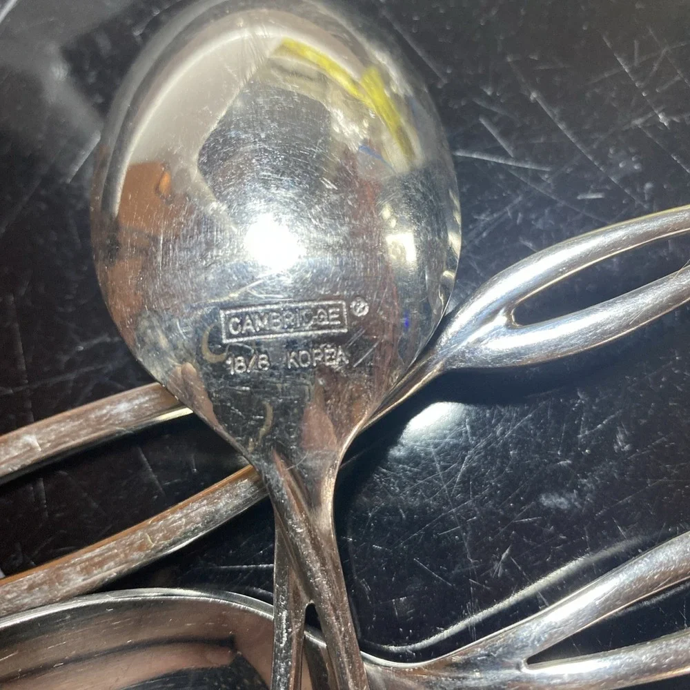 Cambridge Allusion Infinity 24‎ Pc Lot 11 Knives 13 Larger Spoons